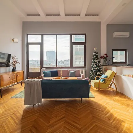 3br Atrium Penthouse By Cismigiu - Bright & Spacious With Balcony